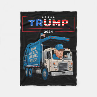 Couverture Polaire Donald Trump monte dans une chemise de camion de G