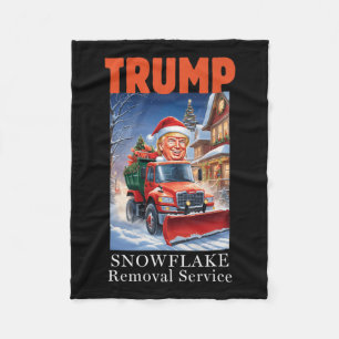 Couverture Polaire Donald Trump Noël Funny Snowflake Suppression