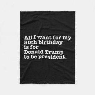 Couverture Polaire Donald Trump Président Funny 50e anniversaire Gag