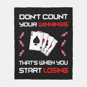 Couverture Polaire Don't Count Your Win That's When You Start Losing