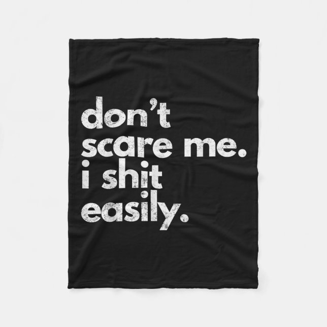 Couverture Polaire Don't E Me I Easily Funny Sarcasm Quote  (Devant)