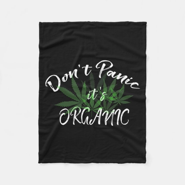 Couverture Polaire Don't Panic It's Organic Funny Quotes Shirt  (Devant)