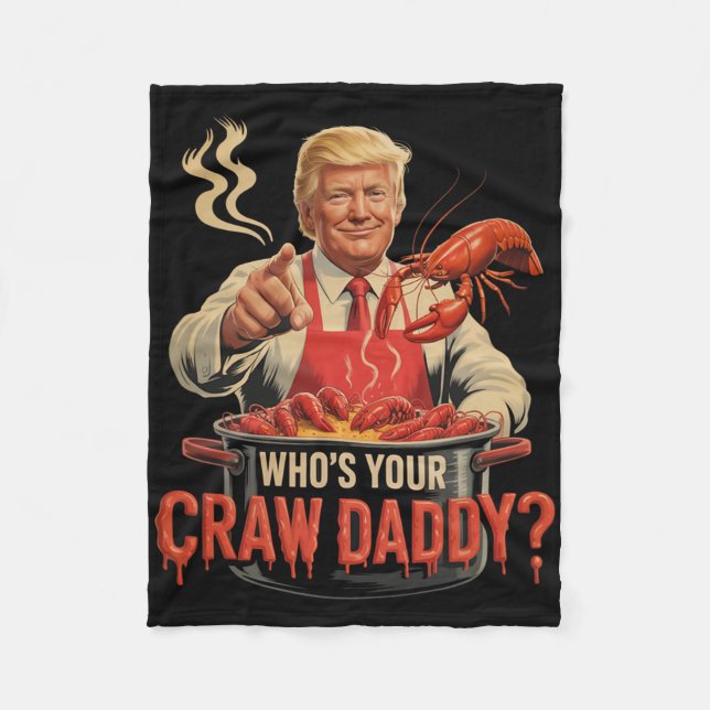 Couverture Polaire Dont votre père de famille Crawdaddy Crawfish Funn (Devant)