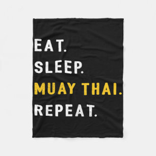 Couverture Polaire Dormir Muay Thai Drôle Mma Kickboxing Manger