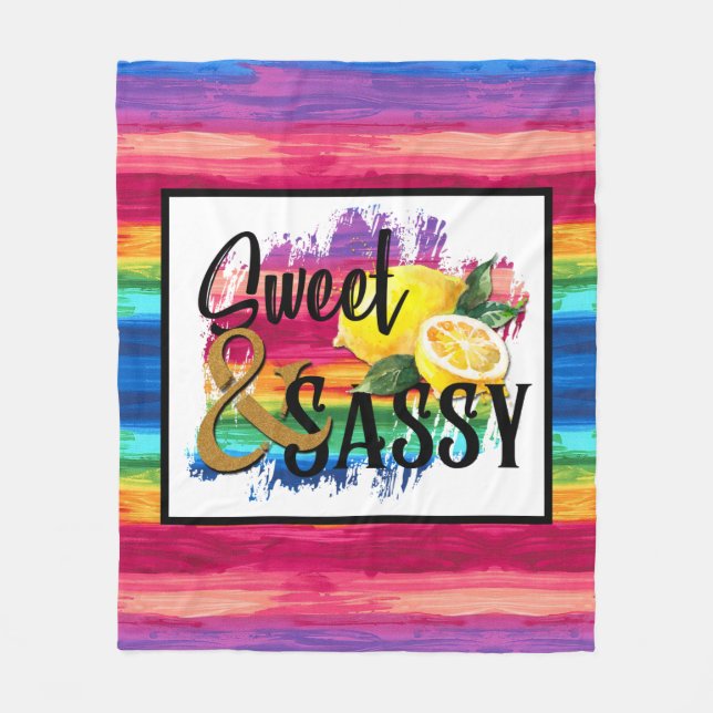 Couverture Polaire Douce & Sassy (Devant)