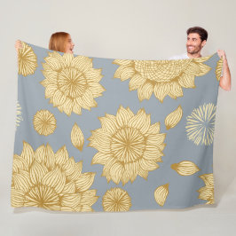 Couverture Polaire Douceur du soleil dans le gris bleu doux