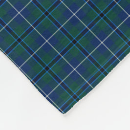 Couverture Polaire Douglas Family Marine Blue Clan moderne Tartan