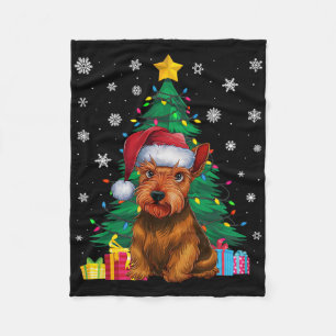 Couverture Polaire Doux moche Xmas Tree éclaire Scottish Terrier Chie