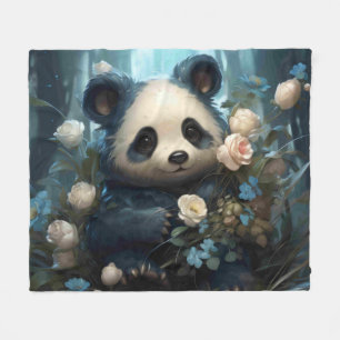 Couverture Polaire Doux Ours De Panda Chez Les Roses De La Jungle