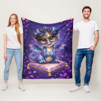 Couverture Polaire Doux plaid en molleton Dragon de masquerade mignon