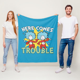 Couverture Polaire Dr. Seuss   Chose Un Chose Deux Les Ennuis Arriven