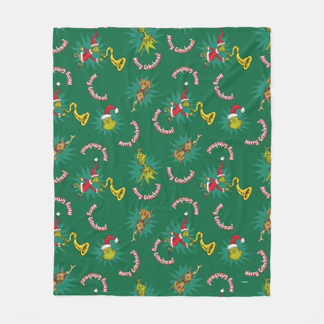 Couverture Polaire Dr Seuss | | Patters de Merry Grinchma (Devant)