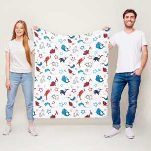 Couverture Polaire Dr. Seuss Un Poisson Deux Poissons Motif Étoile