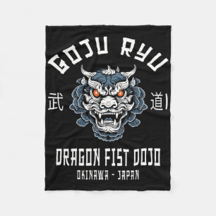 Couverture Polaire Dragon Fist Dojo Karaté Goju Ryu 