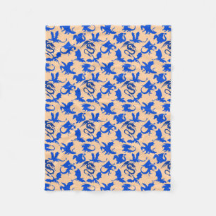 Couverture Polaire Dragon motif 02 blue.bwx4 Lorange BG