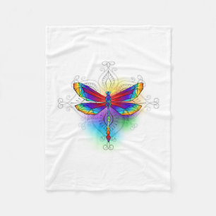Couverture Polaire Dragonfly en arc-en-ciel