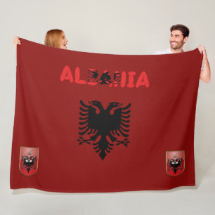 Couverture Polaire Drapeau albanais