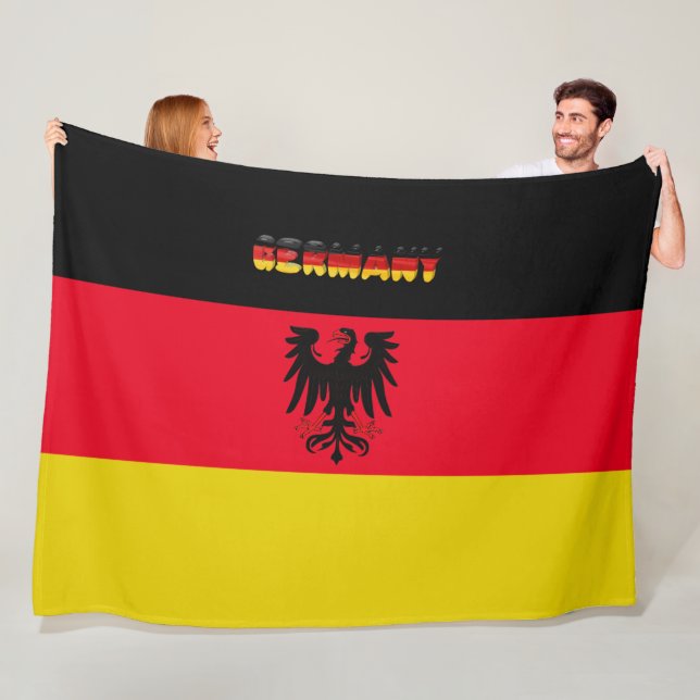 Couverture Polaire Drapeau allemand (En situation)