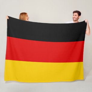 Couverture Polaire Drapeau allemand ou allemand grand
