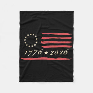 Couverture Polaire Drapeau américain 13 étoiles Betsy Ross 4 juillet