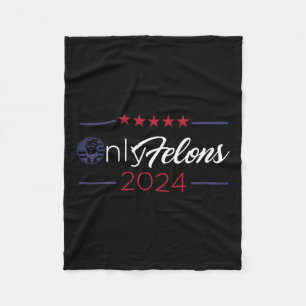 Couverture Polaire Drapeau américain 2024 Citation du président Trump