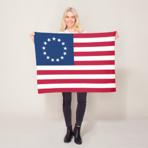Couverture Polaire Drapeau américain Betsy Ross