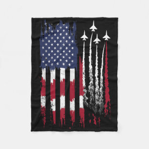 Couverture Polaire Drapeau américain de la Force aérienne Patriotique