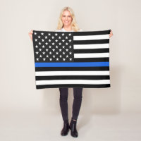 Drapeau américain mince de Blue Line