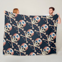 Drapeau américain Patriotique Skull and Crossbones