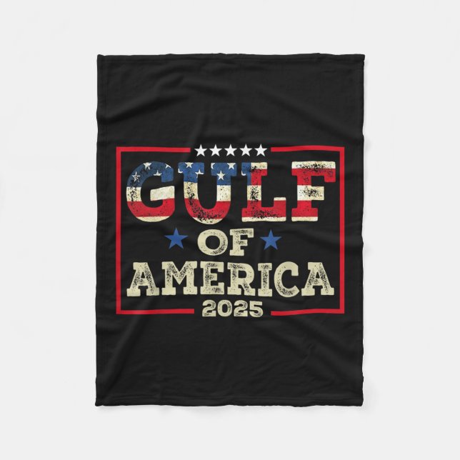 Couverture Polaire Drapeau américain rétro Golfe Est 2025 (Devant)