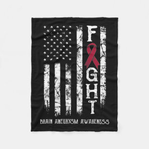 Couverture Polaire Drapeau Aneurysm Warrior Us