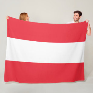 Couverture Polaire Drapeau autrichien (Autriche)