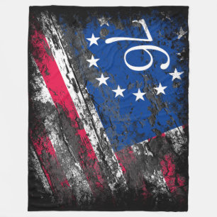 Couverture Polaire Drapeau Betsy Ross 1776 4 juillet patriotique