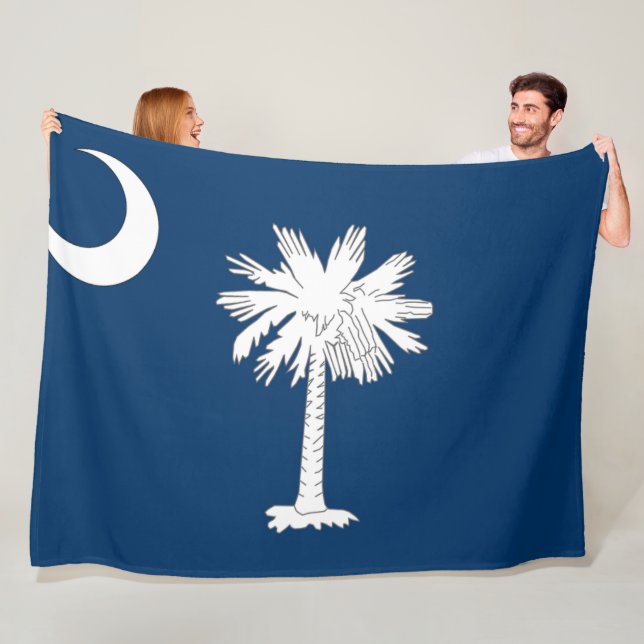 Couverture Polaire Drapeau Blanche polaire (En situation)