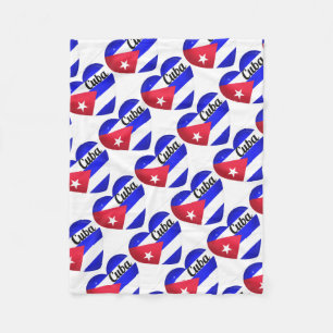 Couverture Polaire Drapeau cardiaque cubain