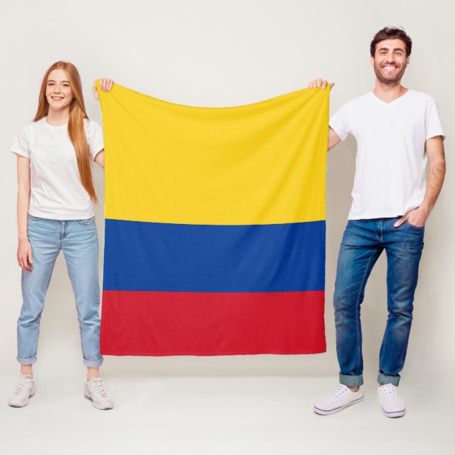 Couverture Polaire Drapeau Colombie - Bandera De Colombia (En situation)