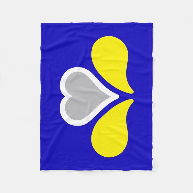Couverture Polaire Drapeau de Bruxelles, Belgique Fleece Blanket (Devant)