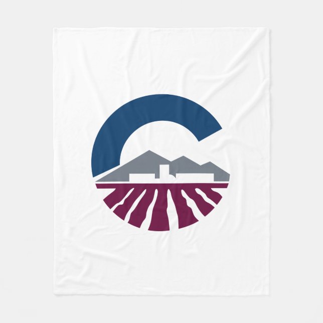 Couverture Polaire Drapeau de Chandler, Arizona (Devant)