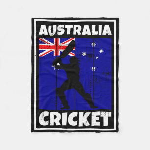 Couverture Polaire Drapeau de fan de cricket australien Drapeau de l'