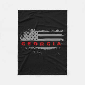 Couverture Polaire Drapeau de Géorgie États-Unis
