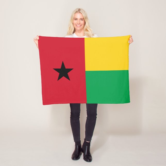 Couverture Polaire Drapeau de la Guinée Bissau (En situation)