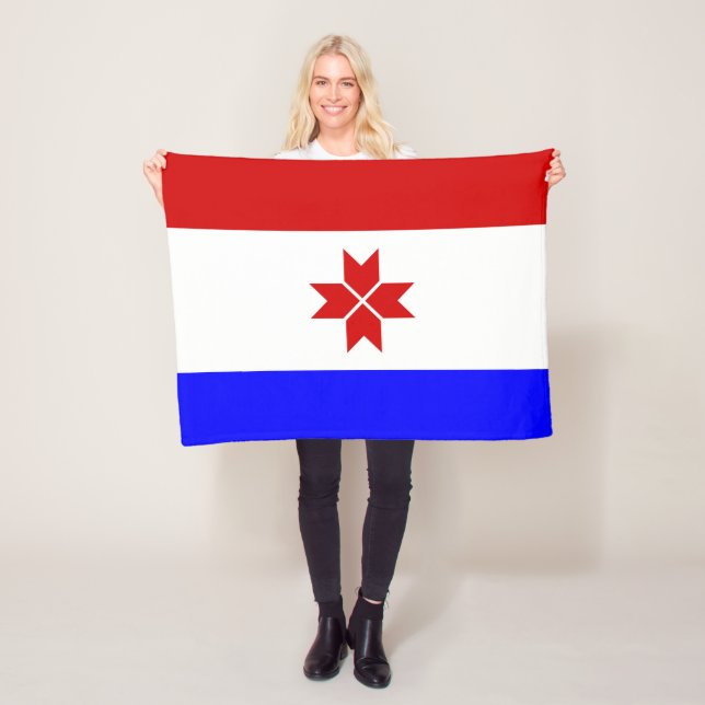 Couverture Polaire Drapeau de la Mordovie (En situation)