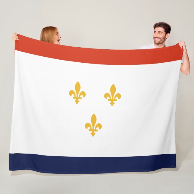 Couverture Polaire Drapeau de la Nouvelle-Orléans (Louisiane, États-U (En situation)
