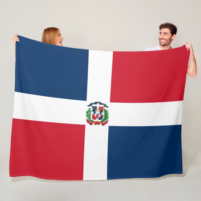 Couverture Polaire Drapeau de la République dominicaine (En situation)