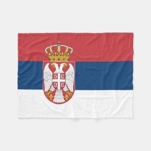 Couverture Polaire Drapeau de la Serbie