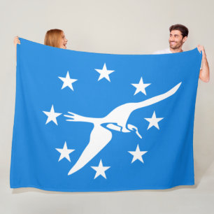 Couverture Polaire Drapeau de la ville de Corpus Christi (Texas)