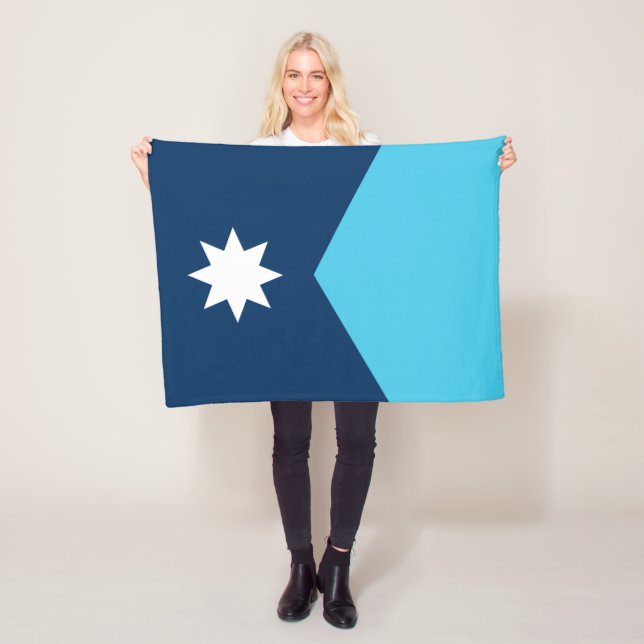 Couverture Polaire Drapeau de l'État du Minnesota (En situation)
