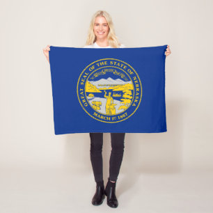 Couverture Polaire Drapeau de l'État du Nebraska