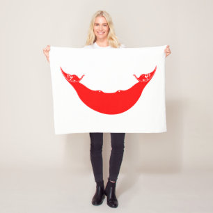 Couverture Polaire Drapeau de l'île de Pâques