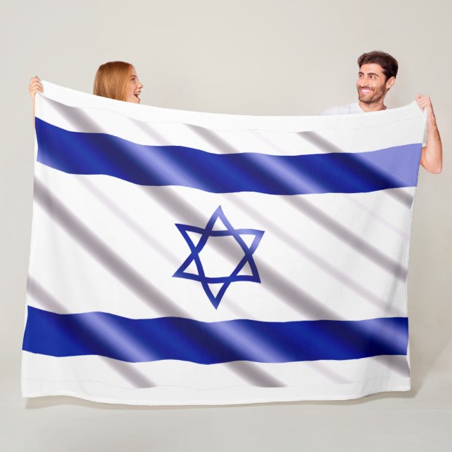 Couverture Polaire DRAPEAU de l'ISRAËL (En situation)